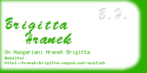brigitta hranek business card